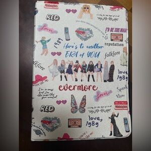Taylor Swift Evermore White Multi-Color Tablet Cover